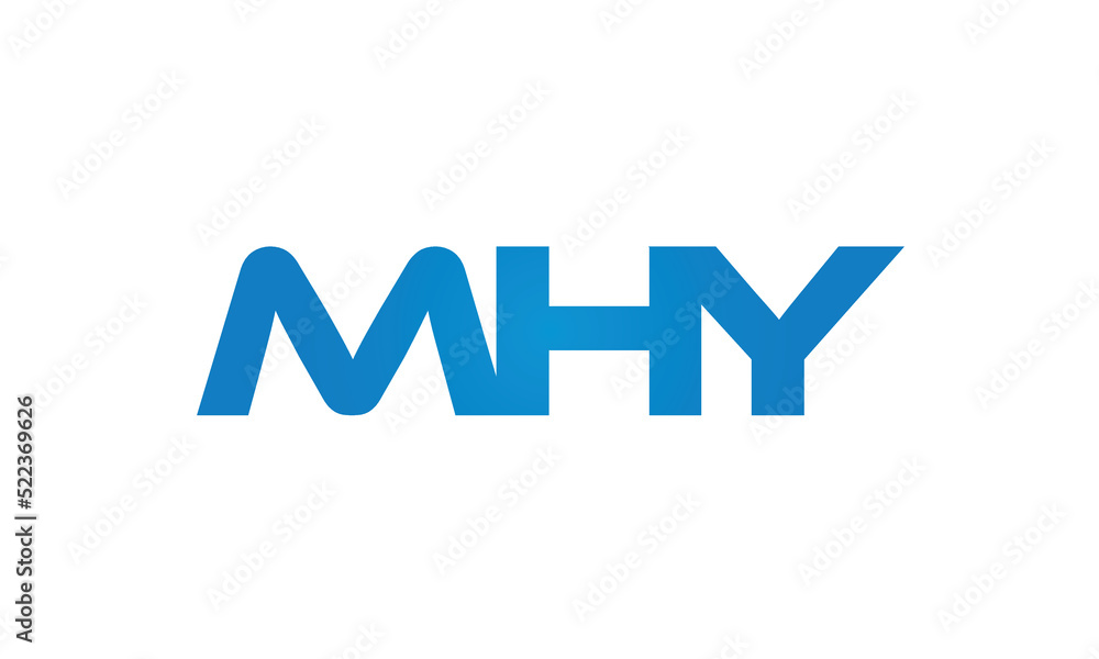 initial MHY creative modern lettermark logo design, linked typography monogram icon vector illustration initial MHY creative modern lettermark logo design, linked typography monogram icon vector illustration