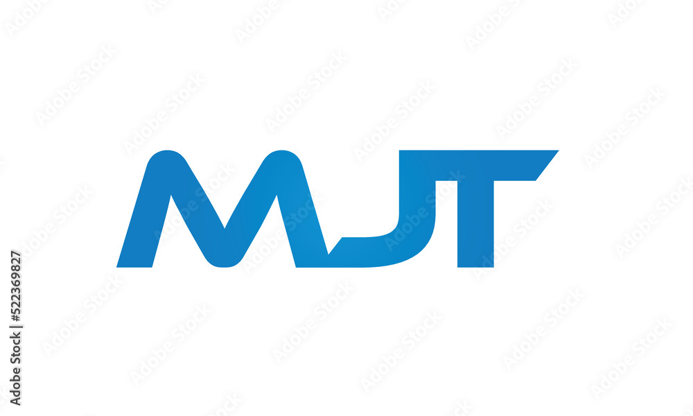 initial MJT creative modern lettermark logo design, linked typography monogram icon vector illustration initial MJT creative modern lettermark logo design, linked typography monogram icon vector illustration