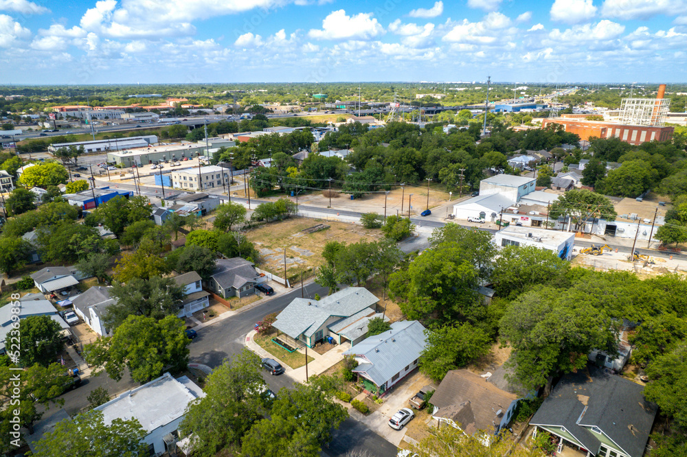 Fototapeta premium aerial view of a subdivision