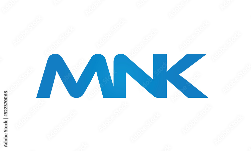 initial MNK creative modern lettermark logo design, linked typography monogram icon vector illustration initial MNK creative modern lettermark logo design, linked typography monogram icon vector illustration