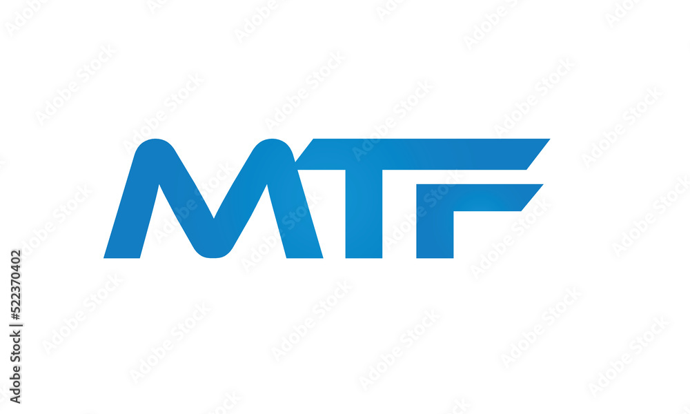 initial MTF creative modern lettermark logo design, linked typography monogram icon vector illustration initial MTF creative modern lettermark logo design, linked typography monogram icon vector illustration