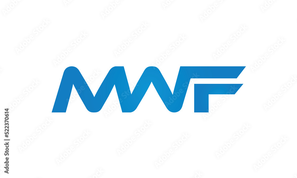 initial MWF creative modern lettermark logo design, linked typography monogram icon vector illustration initial MWF creative modern lettermark logo design, linked typography monogram icon vector illustration