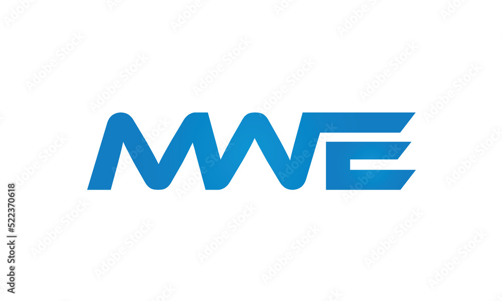 initial MWE creative modern lettermark logo design, linked typography monogram icon vector illustration initial MWE creative modern lettermark logo design, linked typography monogram icon vector illustration