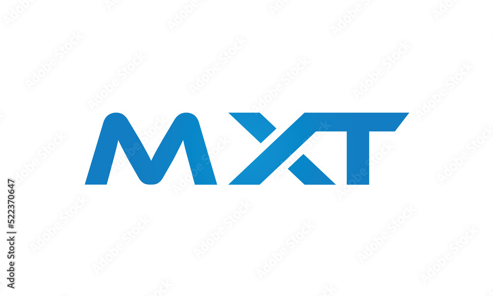 initial MXT creative modern lettermark logo design, linked typography monogram icon vector illustration initial MXT creative modern lettermark logo design, linked typography monogram icon vector illustration