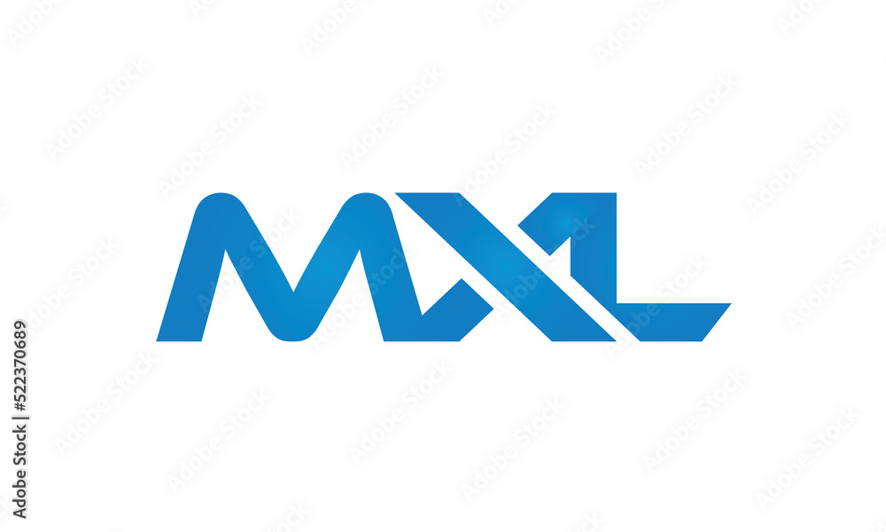 initial MXL creative modern lettermark logo design, linked typography monogram icon vector illustration initial MXL creative modern lettermark logo design, linked typography monogram icon vector illustration