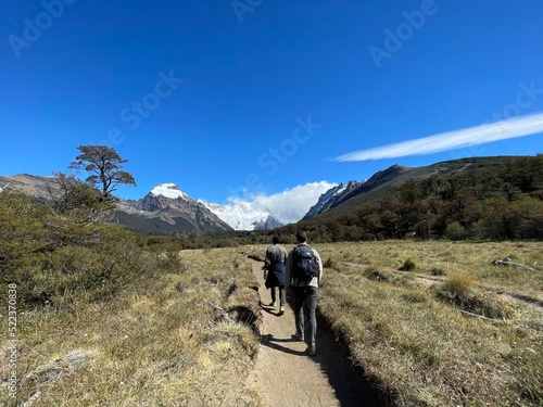 Patagonia paisaje cielo monte roca camino lugar Gente personas