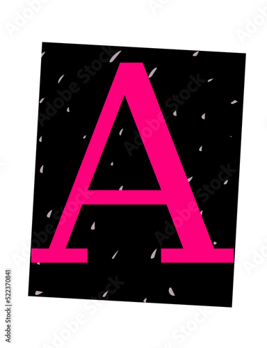 Ransom Note Alphabet A