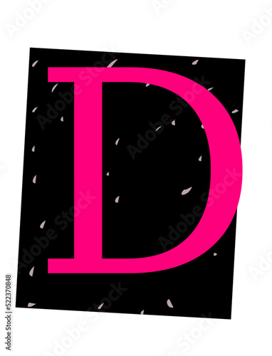 Ransom Note Alphabet D