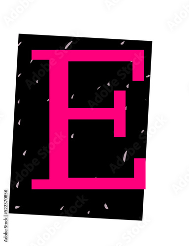 Ransom Note Alphabet E