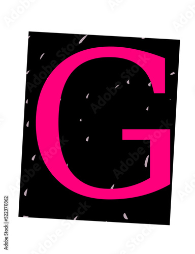 Ransom Note Alphabet G