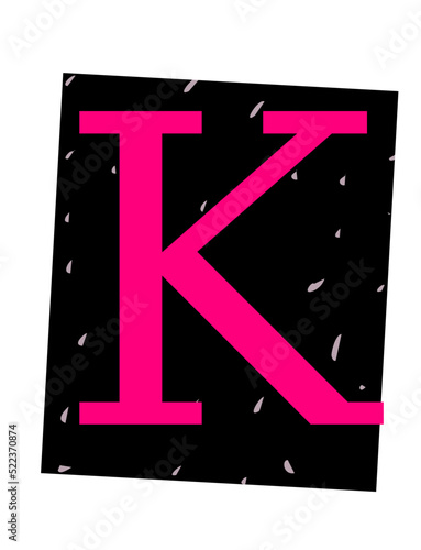 Ransom Note Alphabet K