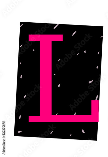 Ransom Note Alphabet L