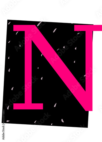 Ransom Note Alphabet N