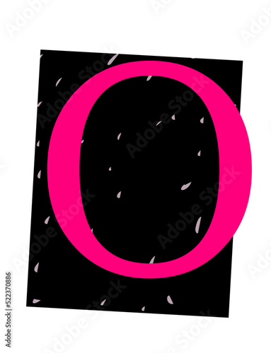 Ransom Note Alphabet O