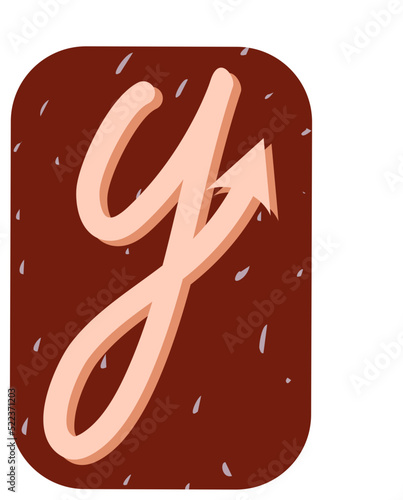 Ransom Note Alphabet Y