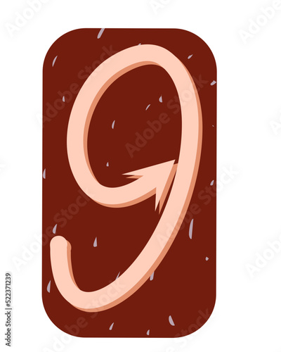 Ransom Note Alphabet 9