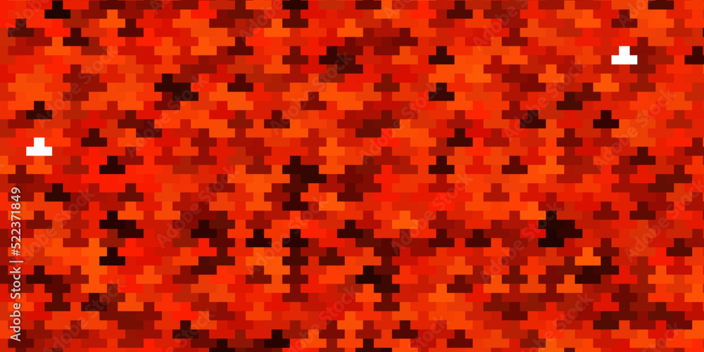 Fototapeta premium Light Orange vector texture in rectangular style.