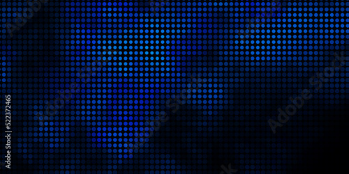 Dark BLUE vector texture with disks.