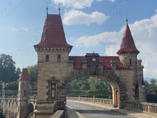 Dam with towers