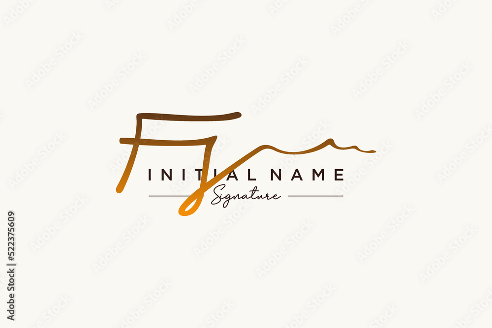 Initial FS signature logo template vector. Hand drawn Calligraphy lettering Vector illustration. Initial FS signature logo template vector. Hand drawn Calligraphy lettering Vector illustration.
