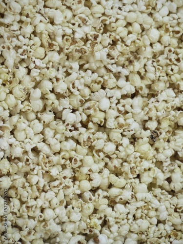 background of popcorn