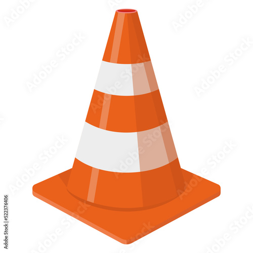 traffic cone vector illustration
