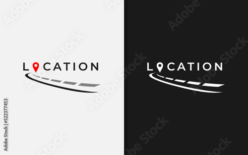 Modern Location vector symbol logo design illustration. Usable For Business, Community, Foundation, Tech, Services Company. Vector Logo Design Illustration.