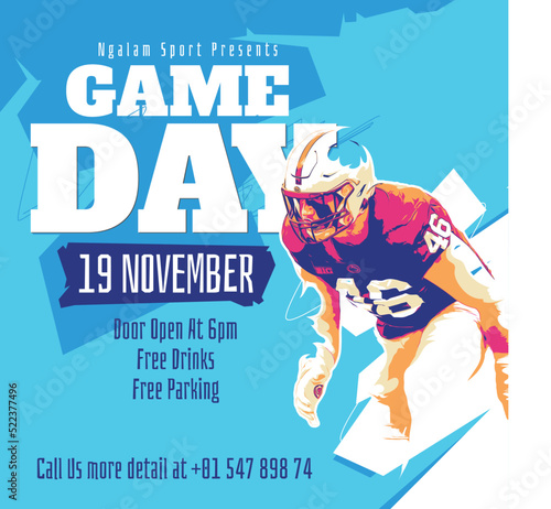 Game Day Flyer Design Template