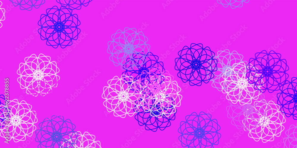 Light purple, pink vector natural layout with flowers. Light purple, pink vector natural layout with flowers.