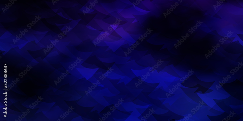 Obraz premium Dark Pink, Blue vector layout with rectangles, triangles.