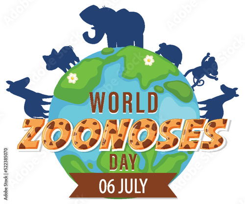 World zoonoses day logo design