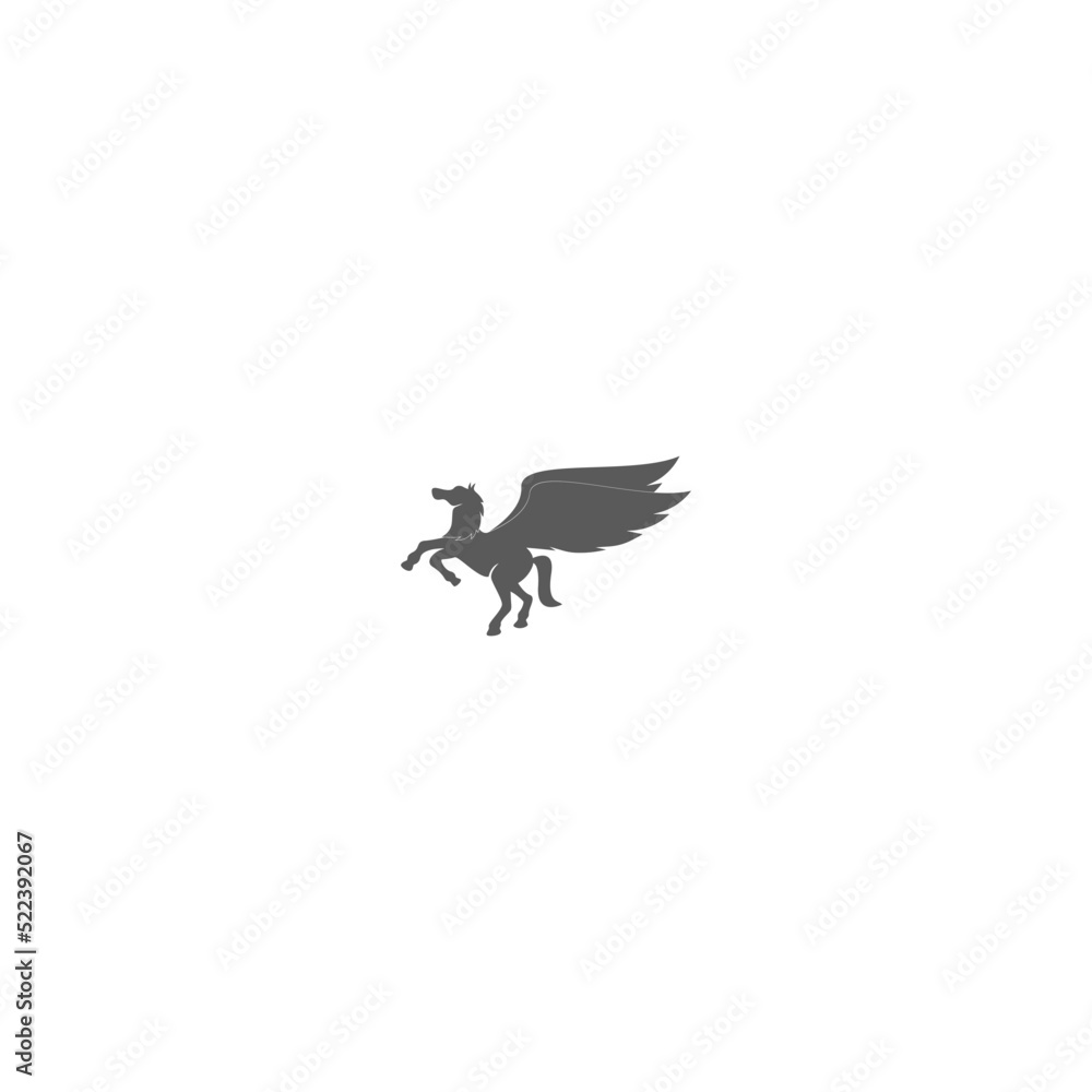 flying horse icon vector illustration flying horse icon vector illustration
