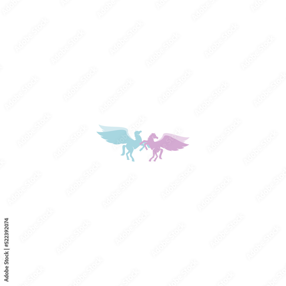 flying horse icon vector illustration