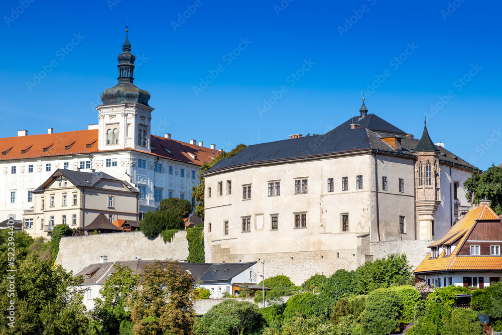 Obraz premium gothic Hradek - Museum of silver and baroque Jesuit college, Central Bohemia, Kutna Hora, Czech republic, Europe