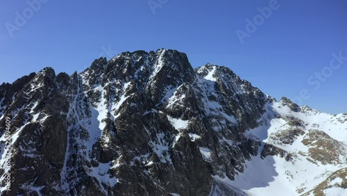 Wallpaper Mural aerial drone shot of the High Tatras mountains in the winter in Slovakia Torontodigital.ca