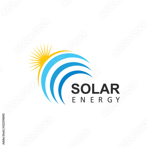 solar panel vector icon concept design
