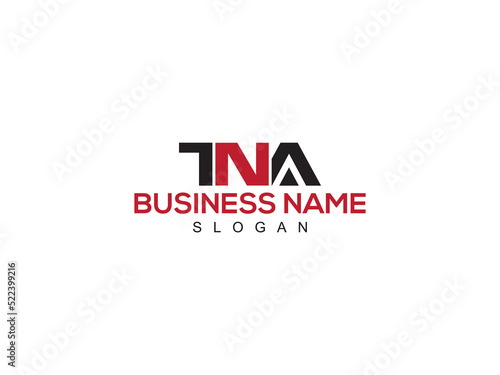 Minimalist TNA Logo Icon, Colorful TN Logo Letter Vector Image Design photo