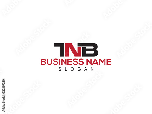 Minimalist TNB Logo Icon, Colorful TN Logo Letter Vector Image Design photo