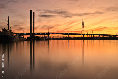 Sunset over the Bolte Bridge