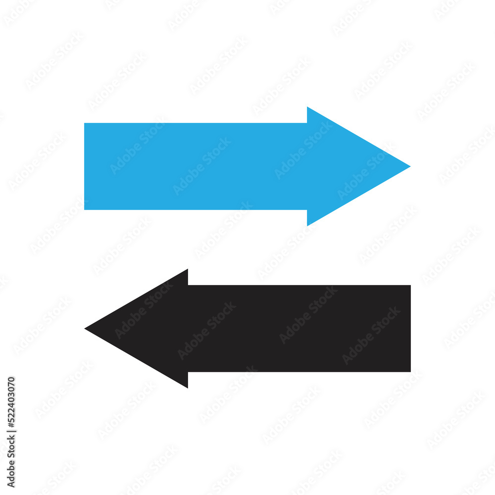 blue arrow horizontal set direction navigation arrow for next link or icon vector blue arrow horizontal set direction navigation arrow for next link or icon vector
