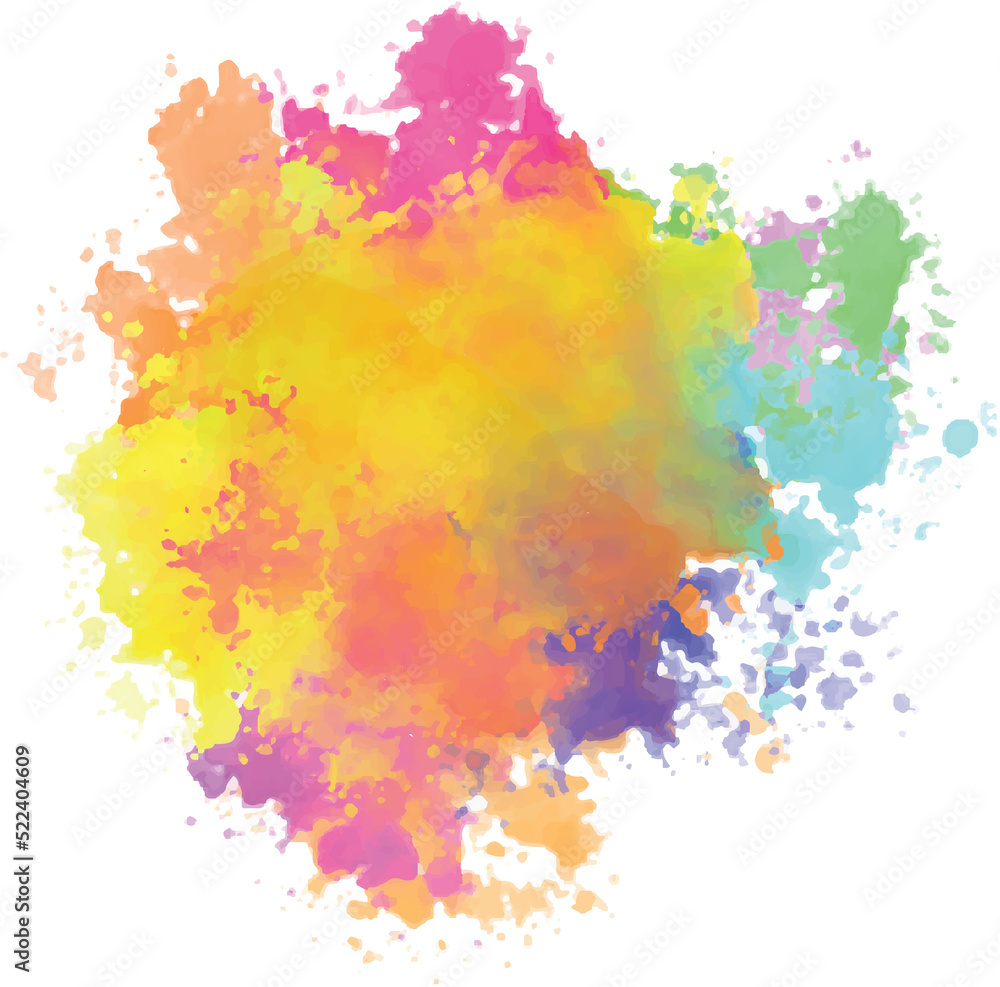 watercolor stains colorful
