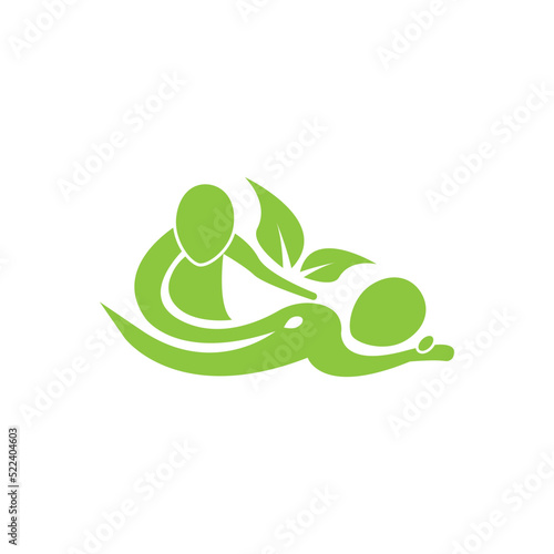 Body massage logo vector