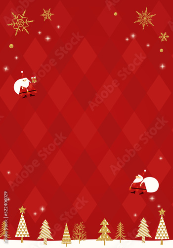 Vector illustration background for Christmas card.