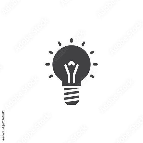 Idea lamp vector icon