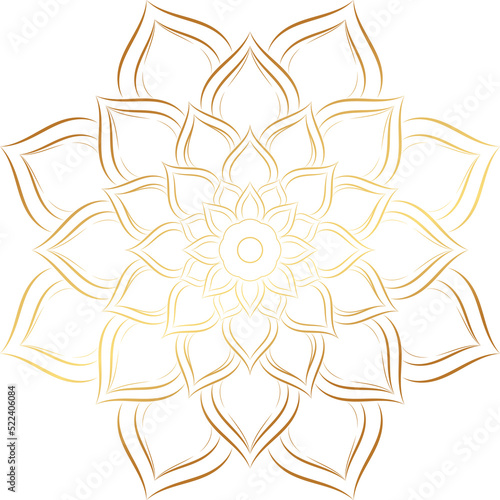 Mandala floral pattern, Vintage decorative elements, mandala Oriental pattern