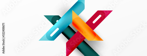 Background overlapping lines. Dynamic lines abstract wallpaper. Straight lines composition vector illustration for wallpaper banner background or landing page