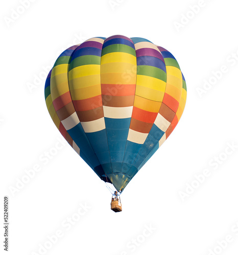 Hot air balloon isolated photo