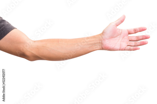 Man hand isolated