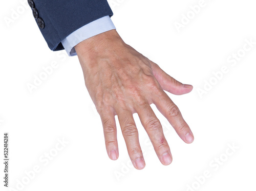 Businessman hand isolated