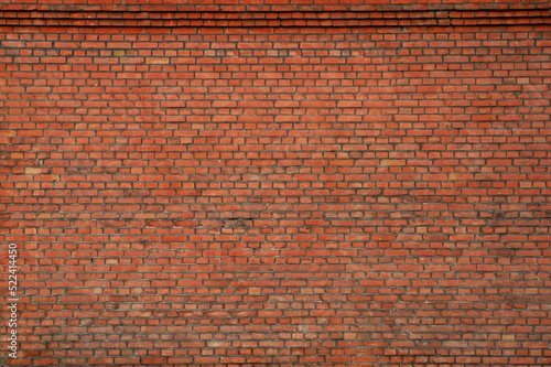 Texture of red brick wall as background